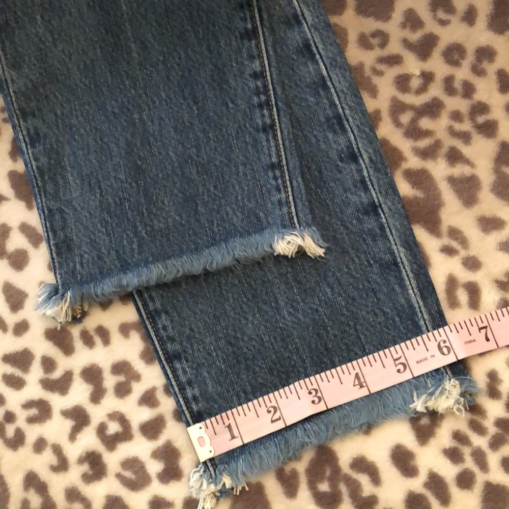Frame Denim Le Original High Rise Straight Fit in Harborside Blue Size 24 - Picture 16 of 17